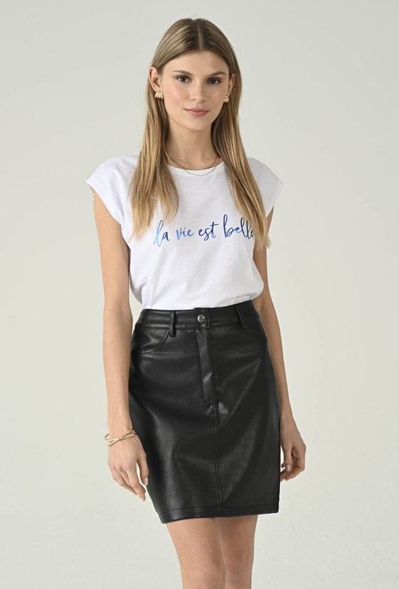 T-shirt damski z napisem