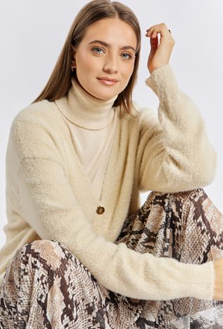 Rozpinany sweter damski