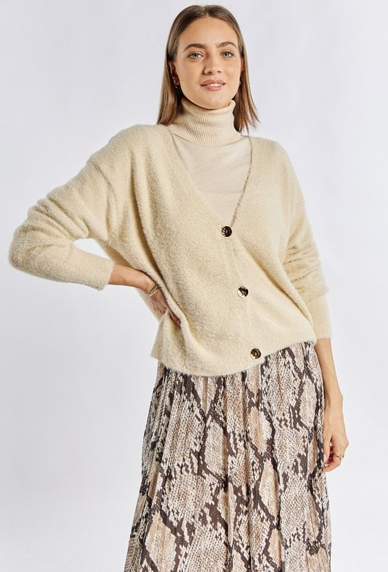 Rozpinany sweter damski