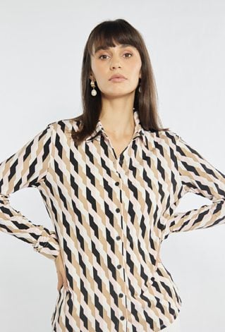 Wzorzysta koszula damska