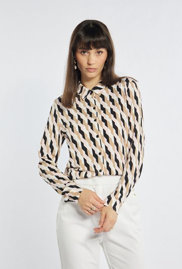 Wzorzysta koszula damska