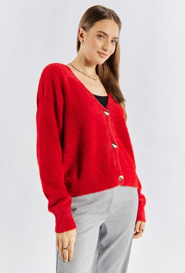 Rozpinany sweter damski