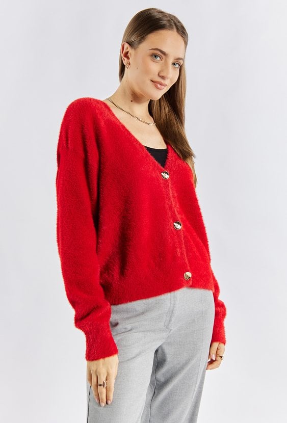 Rozpinany sweter damski