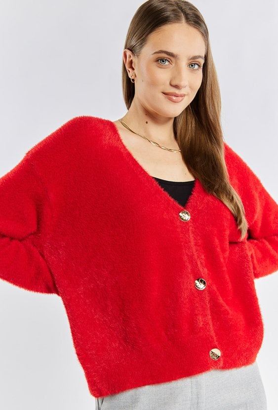 Rozpinany sweter damski