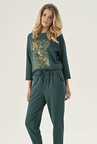 Bluza ze złotą aplikacją