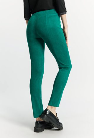 Dzianinowe legginsy z imitacji zamszu