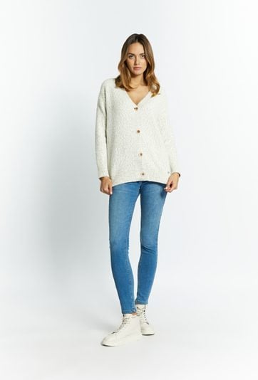 Sweter damski z guzikami