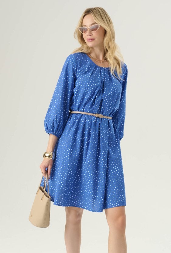Stylowa sukienka w kropki