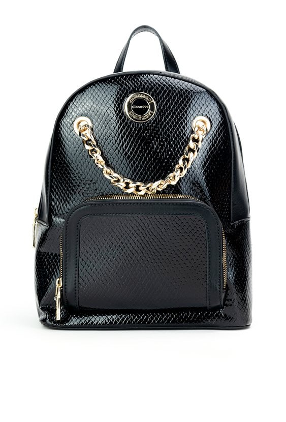 Plecak damski z łańcuchem