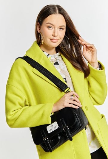 Torba damska z łączonych materiałów