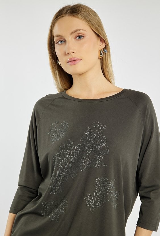 T-shirt z delikatnym nadrukiem