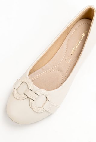 Beżowe baleriny VALE