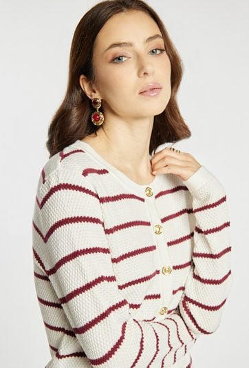 Sweter damski w paski