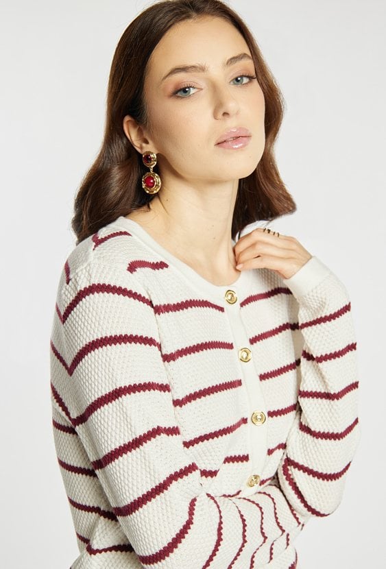 Sweter damski w paski