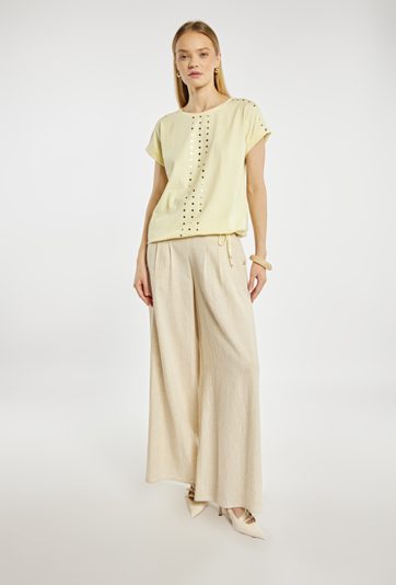 T-shirt z wiązaniem