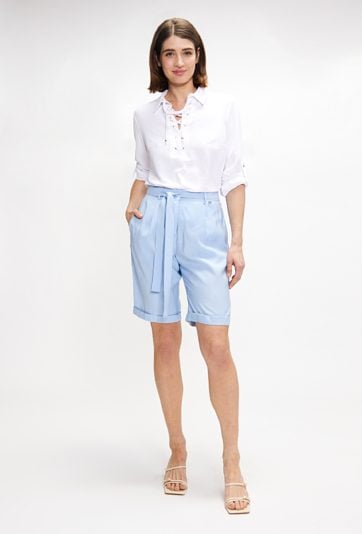 Wiskozowe spodenki damskie