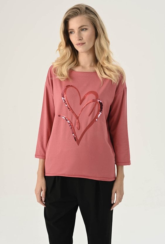 Bluza z cekinową aplikacją