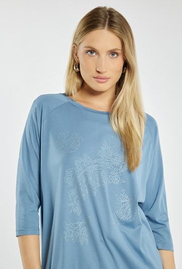 T-shirt z delikatnym nadrukiem