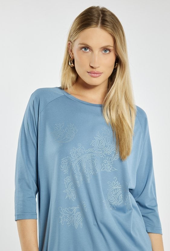 T-shirt z delikatnym nadrukiem