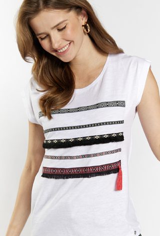 T-shirt w stylu boho