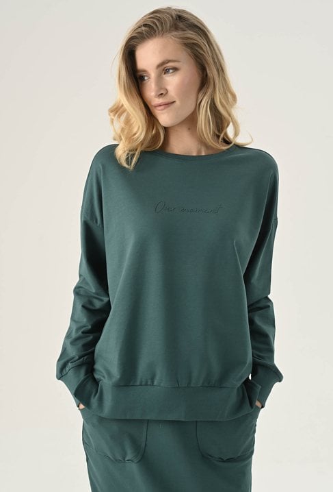 Bluza w kolorze szmaragdowym