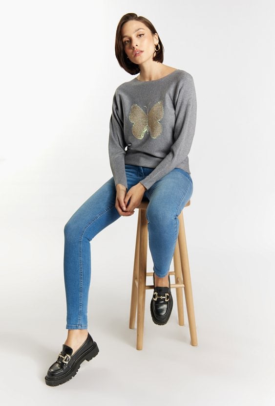 Dopasowane jeansy damskie