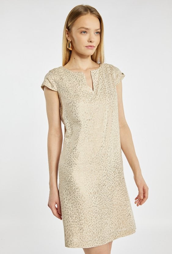 Lekka sukienka z dodatkiem lnu