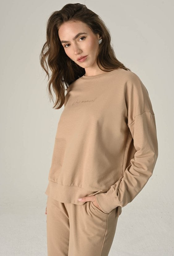 Bluza w kolorze ciepłego kamelu