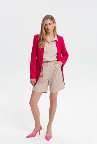 Gładkie szorty z kieszonkami