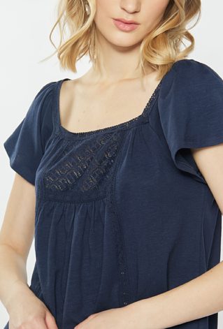 Bawełniana bluzka o luźnym kroju