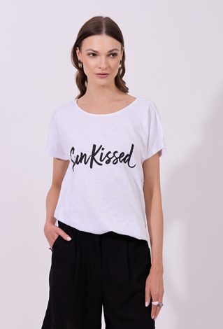 T-shirt z napisem