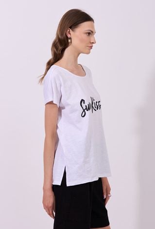 T-shirt z napisem