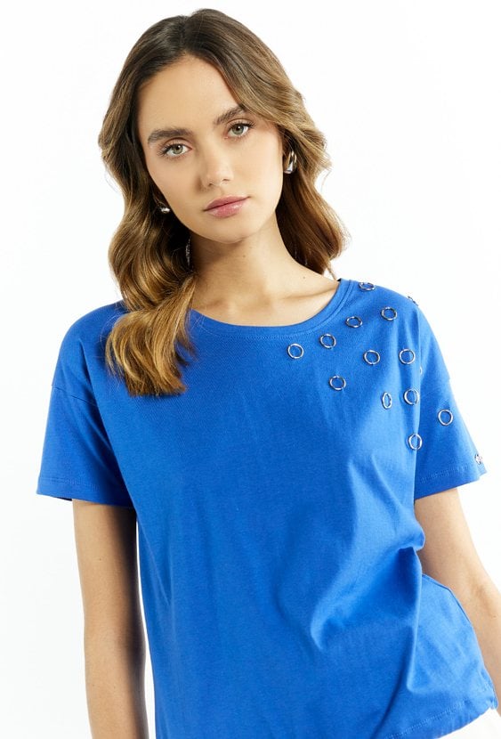 Bawełniany t-shirt damski