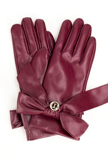 Eleganckie rękawiczki z kokardą