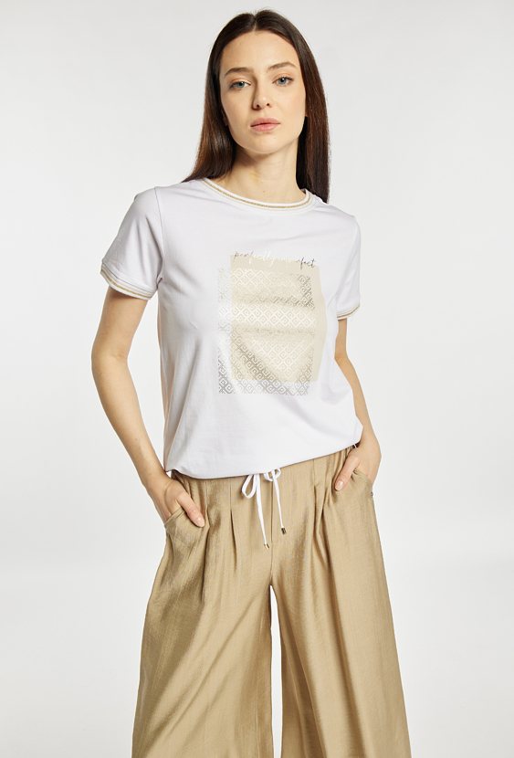 T-shirt z wiązaniem