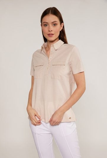 Bluzka damska z kołnierzem