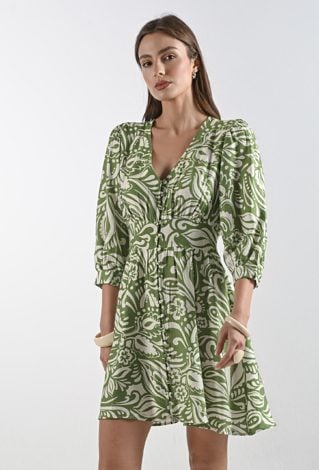 Kobieca sukienka z energetycznym printem