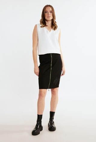 Pikowana spódnica damska