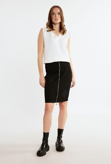 Pikowana spódnica damska