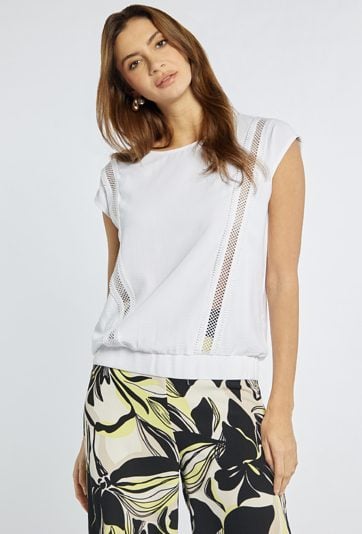 Bluzka z ażurowymi wstawkami