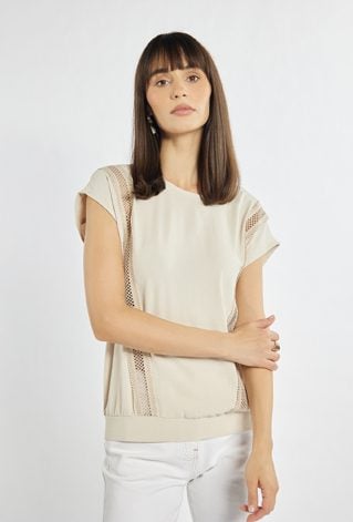 Bluzka z ażurowymi wstawkami
