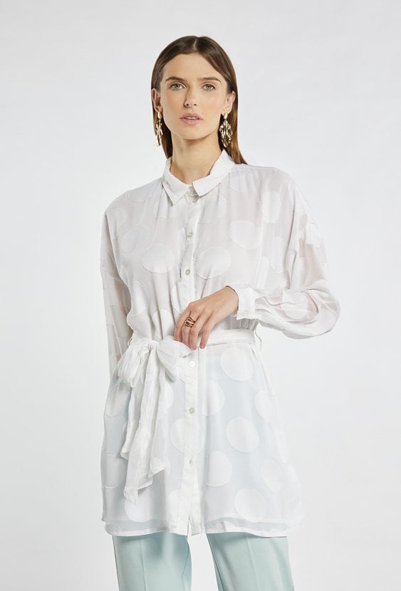 Koszula z wzorem w kropki