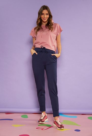 Dresowe spodnie z bawełny