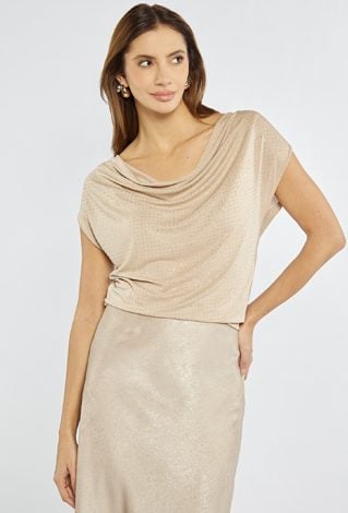 Elegancka bluzka z lejącym dekoltem