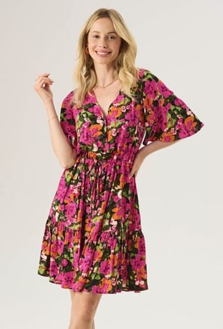 Krótka sukienka w energetyczny print