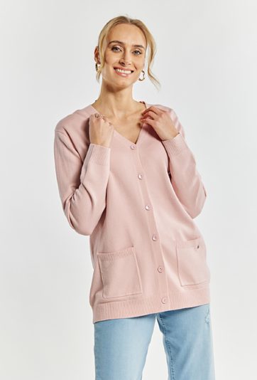 Sweter damski z kieszeniami