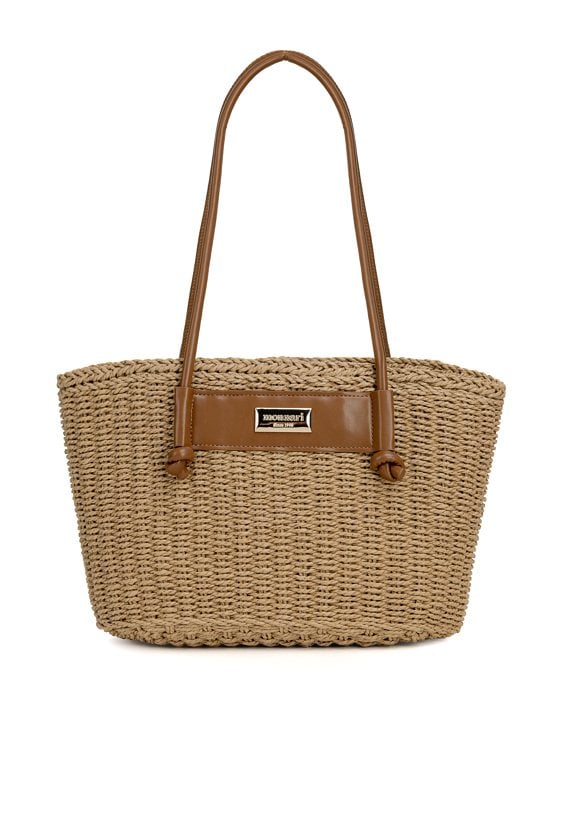 Pleciony koszyk ze ściągaczem