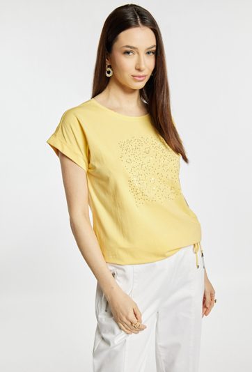 T-shirt z cekinami