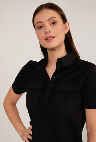 Bluzka damska z kołnierzem