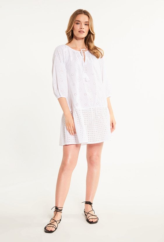 Pareo damskie z falbaną